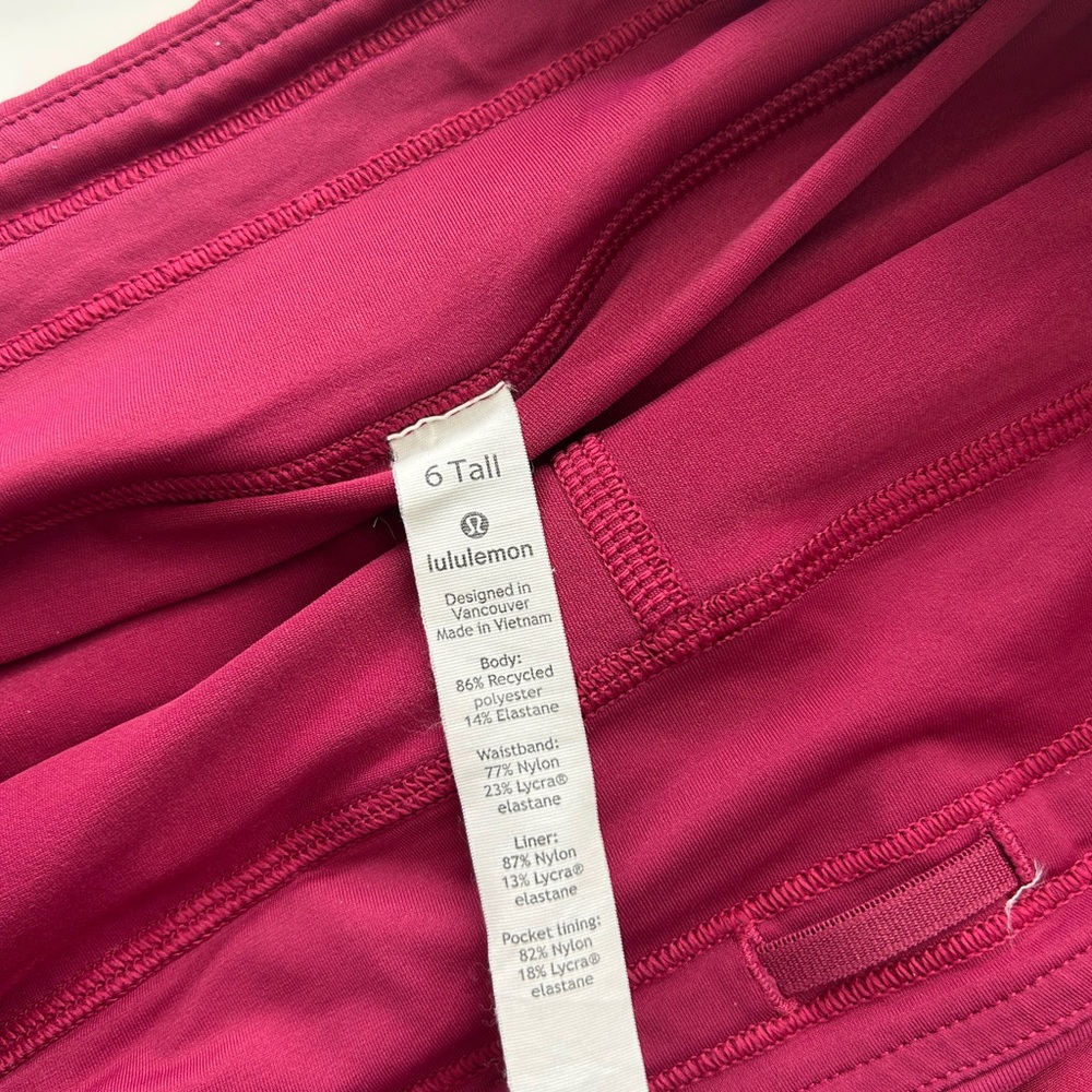 Lululemon Pace rival tennis skirt size 6 tall - Picture 4 of 5